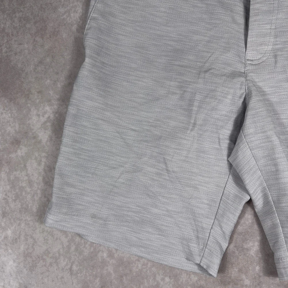 Callaway Golf Shorts Performance Stretch Chevron Textured 32 Grey Mens Active‎